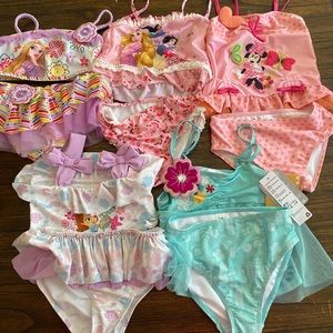 Lot of Disney 2 piece swimsuits